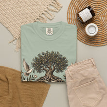 Load image into Gallery viewer, Grow Deep First T-Shirt — Rooted in God’s Word Tree & Bible Graphic Tee