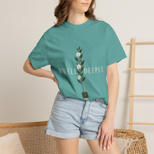 Load image into Gallery viewer, Olive Branch Colossians 3:16 T-Shirt — Minimal Botanical Cross Graphic Tee