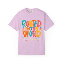 Load image into Gallery viewer, Rooted in the Word T-Shirt — Colorful Faith Graphic Tee