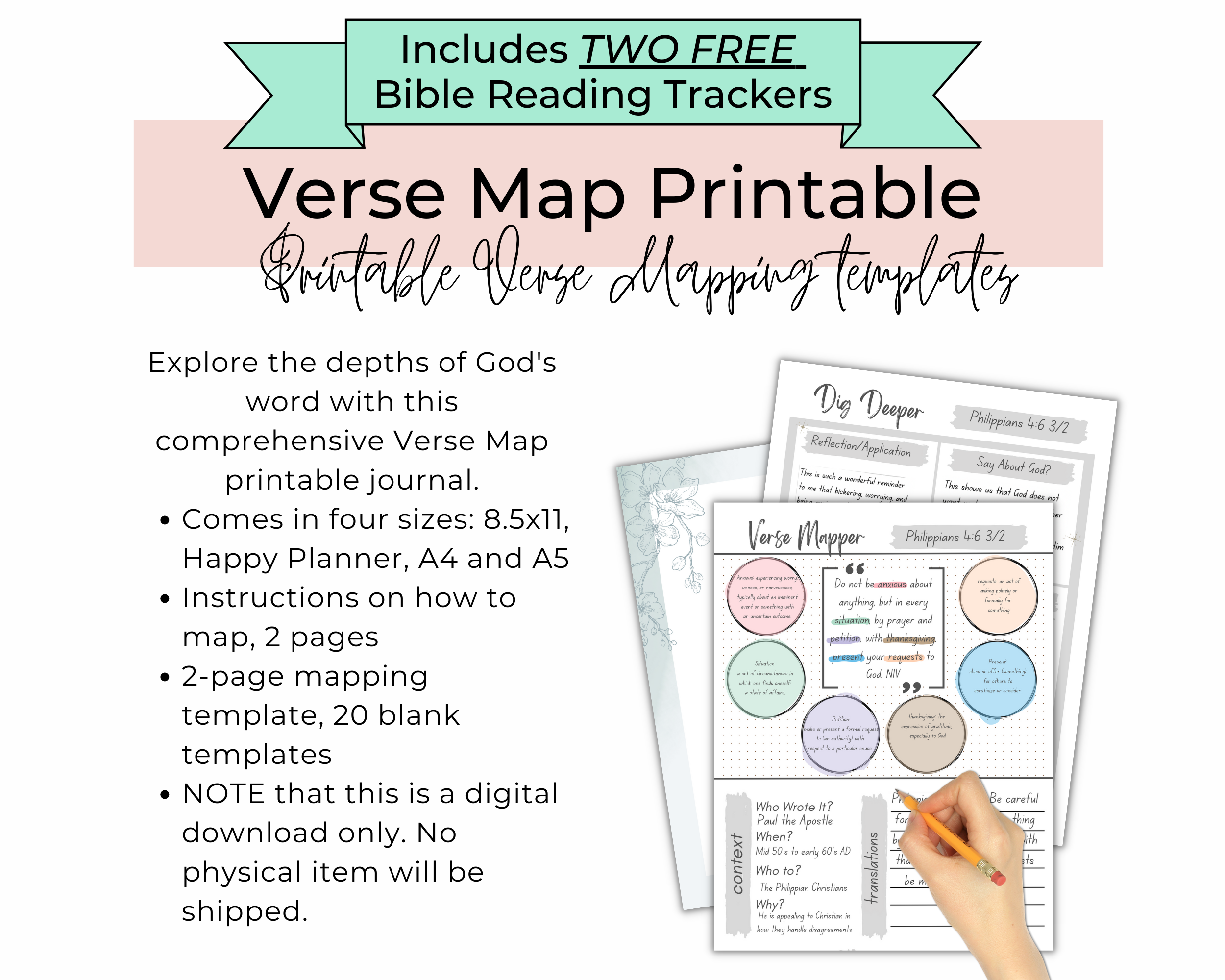 Verse Map Printable Original Version A Servant's Walk