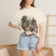 Load image into Gallery viewer, Vintage Church, Books & Floral Faith Tee