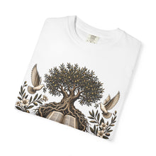 Load image into Gallery viewer, Grow Deep First T-Shirt — Rooted in God’s Word Tree & Bible Graphic Tee