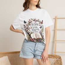 Load image into Gallery viewer, Floral Bible Verse T-Shirt — "His Word is Worth Lingering Over" Christian Tee