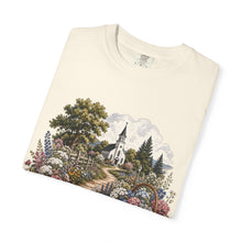 Load image into Gallery viewer, Vintage Church, Books & Floral Faith Tee