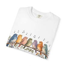 Load image into Gallery viewer, Let My Heart Sing His Praise T-Shirt — Watercolor Birds Psalm Christian Tee