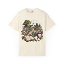 Load image into Gallery viewer, Vintage Church, Books & Floral Faith Tee