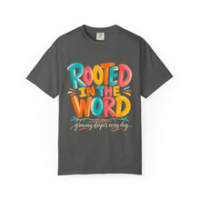 Load image into Gallery viewer, Rooted in the Word T-Shirt — Colorful Faith Graphic Tee