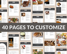 Load image into Gallery viewer, 40 Page Faith Based Cookbook Canva Template