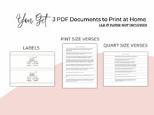 Load image into Gallery viewer, DIY Bible Verses In A Jar for Encouragement | Everything You Need to Do It Yourself