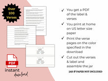 Load image into Gallery viewer, DIY Bible Verses In A Jar for Encouragement | Everything You Need to Do It Yourself