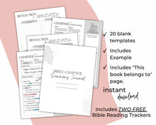 Load image into Gallery viewer, Bible Chapter Study Printable