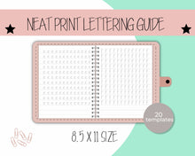 Load image into Gallery viewer, Neat Print handwriting Practice Sheets