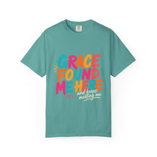 Load image into Gallery viewer, Grace Found Me Here T-Shirt — Colorful Faith Graphic Tee
