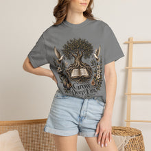 Load image into Gallery viewer, Grow Deep First T-Shirt — Rooted in God’s Word Tree &amp; Bible Graphic Tee
