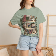 Load image into Gallery viewer, Bookish Shelf T-Shirt — Cozy Library Aesthetic Graphic Tee
