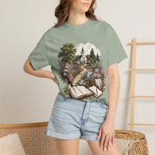 Load image into Gallery viewer, Vintage Church, Books &amp; Floral Faith Tee
