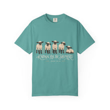 Load image into Gallery viewer, Known by the Shepherd John 10:14 Graphic T-Shirt — Cute Farm Animal Tee
