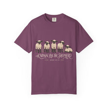 Load image into Gallery viewer, Known by the Shepherd John 10:14 Graphic T-Shirt — Cute Farm Animal Tee
