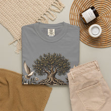 Load image into Gallery viewer, Grow Deep First T-Shirt — Rooted in God’s Word Tree &amp; Bible Graphic Tee

