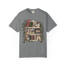 Load image into Gallery viewer, Bookish Shelf T-Shirt — Cozy Library Aesthetic Graphic Tee
