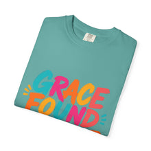 Load image into Gallery viewer, Grace Found Me Here T-Shirt — Colorful Faith Graphic Tee
