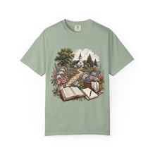 Load image into Gallery viewer, Vintage Church, Books &amp; Floral Faith Tee
