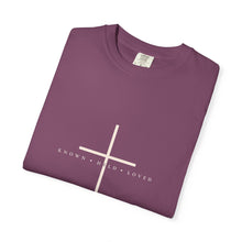 Load image into Gallery viewer, Gold Cross Isaiah 43:1 T-Shirt — Christian Faith Tee
