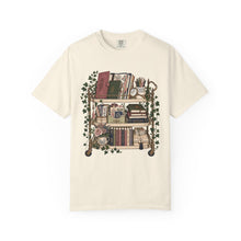 Load image into Gallery viewer, Bookish Shelf T-Shirt — Cozy Library Aesthetic Graphic Tee
