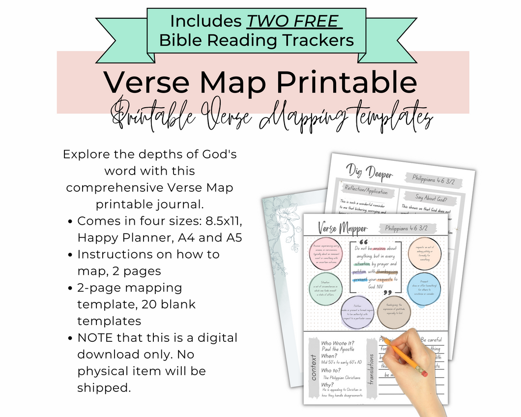 Verse Map Printable - Original Version