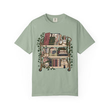 Load image into Gallery viewer, Bookish Shelf T-Shirt — Cozy Library Aesthetic Graphic Tee
