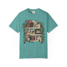 Load image into Gallery viewer, Bookish Shelf T-Shirt — Cozy Library Aesthetic Graphic Tee
