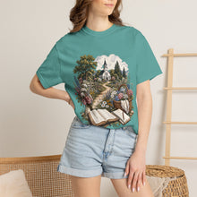 Load image into Gallery viewer, Vintage Church, Books &amp; Floral Faith Tee
