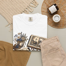 Load image into Gallery viewer, Bible Study Tee — Vintage Botanical &amp; Scripture Journal Graphic T-Shirt
