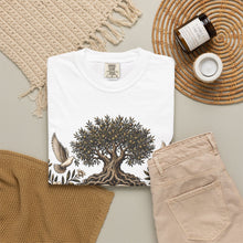 Load image into Gallery viewer, Grow Deep First T-Shirt — Rooted in God’s Word Tree &amp; Bible Graphic Tee
