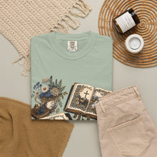 Load image into Gallery viewer, Bible Study Tee — Vintage Botanical &amp; Scripture Journal Graphic T-Shirt
