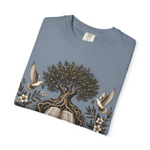 Load image into Gallery viewer, Grow Deep First T-Shirt — Rooted in God’s Word Tree &amp; Bible Graphic Tee
