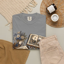 Load image into Gallery viewer, Bible Study Tee — Vintage Botanical &amp; Scripture Journal Graphic T-Shirt
