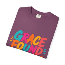 Load image into Gallery viewer, Grace Found Me Here T-Shirt — Colorful Faith Graphic Tee

