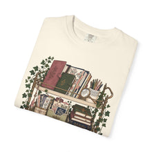 Load image into Gallery viewer, Bookish Shelf T-Shirt — Cozy Library Aesthetic Graphic Tee
