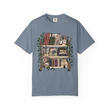 Load image into Gallery viewer, Bookish Shelf T-Shirt — Cozy Library Aesthetic Graphic Tee
