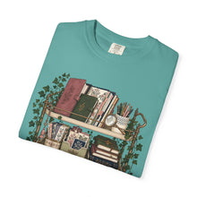 Load image into Gallery viewer, Bookish Shelf T-Shirt — Cozy Library Aesthetic Graphic Tee
