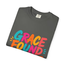 Load image into Gallery viewer, Grace Found Me Here T-Shirt — Colorful Faith Graphic Tee
