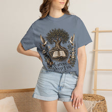 Load image into Gallery viewer, Grow Deep First T-Shirt — Rooted in God’s Word Tree &amp; Bible Graphic Tee
