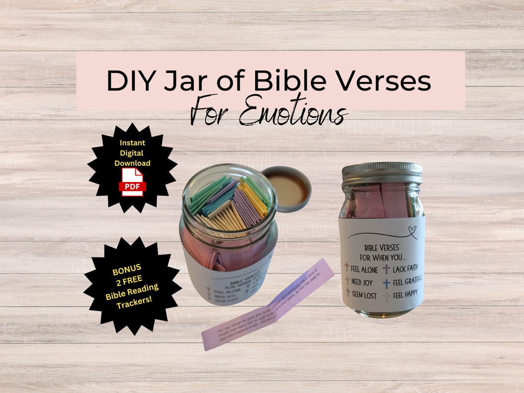 DIY Bible Verses In A Jar for Encouragement | Everything You Need to Do It Yourself